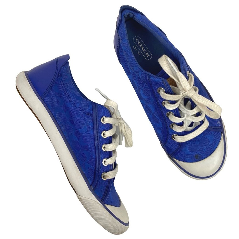 Coach Barrett Royal Blue Tennis Shoes Low Top Sneaker… Gem